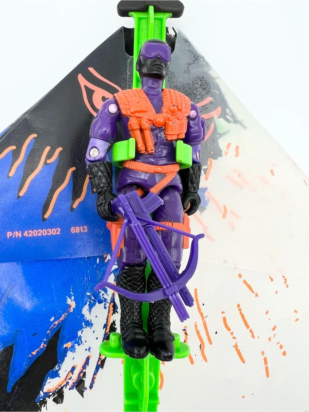 GI JOE 1991 AIR COMMANDOS COBRA NIGHT VULTURE GLIDER WITH NIGHT VULTURE FIGURE